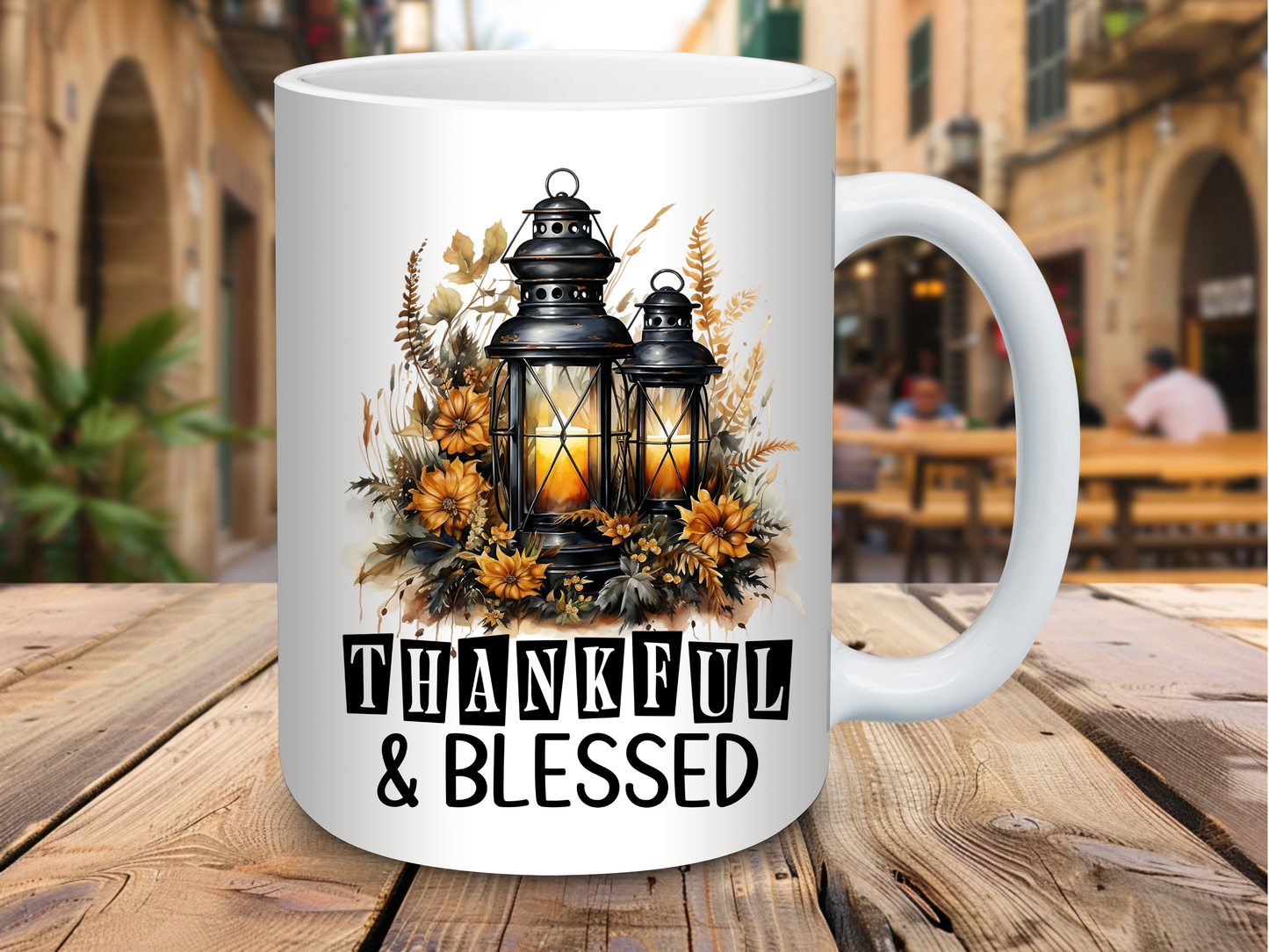 Thankful & Blessed 15oz Mug