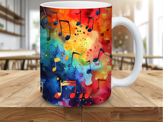 15 oz Music Note Mug