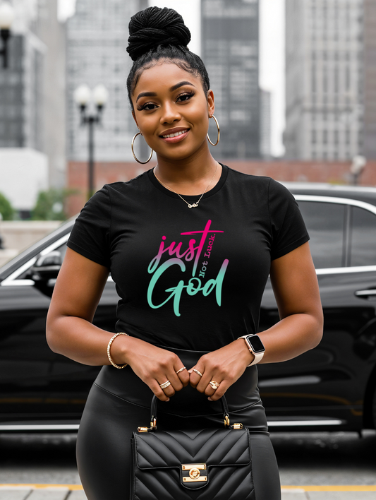 Just God, Not Luck – Faith Over Fortune Tee